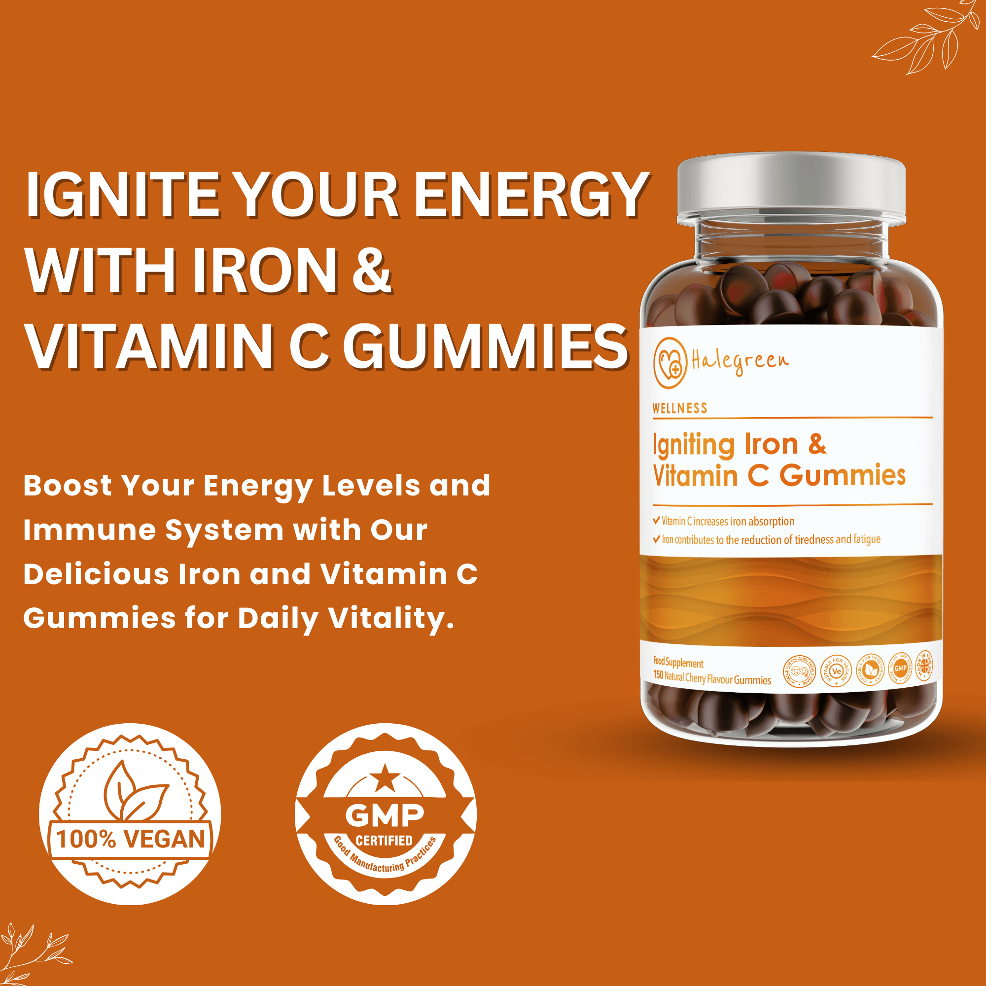 Igniting Iron & Vitamin C - 150 Gummies