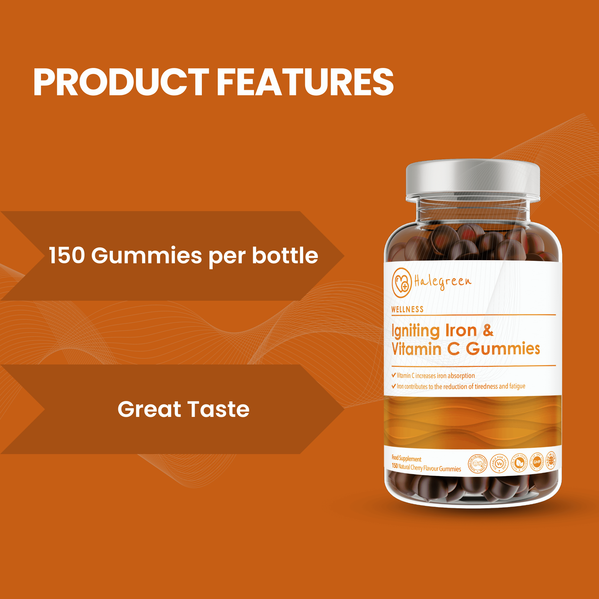 Igniting Iron & Vitamin C - 150 Gummies