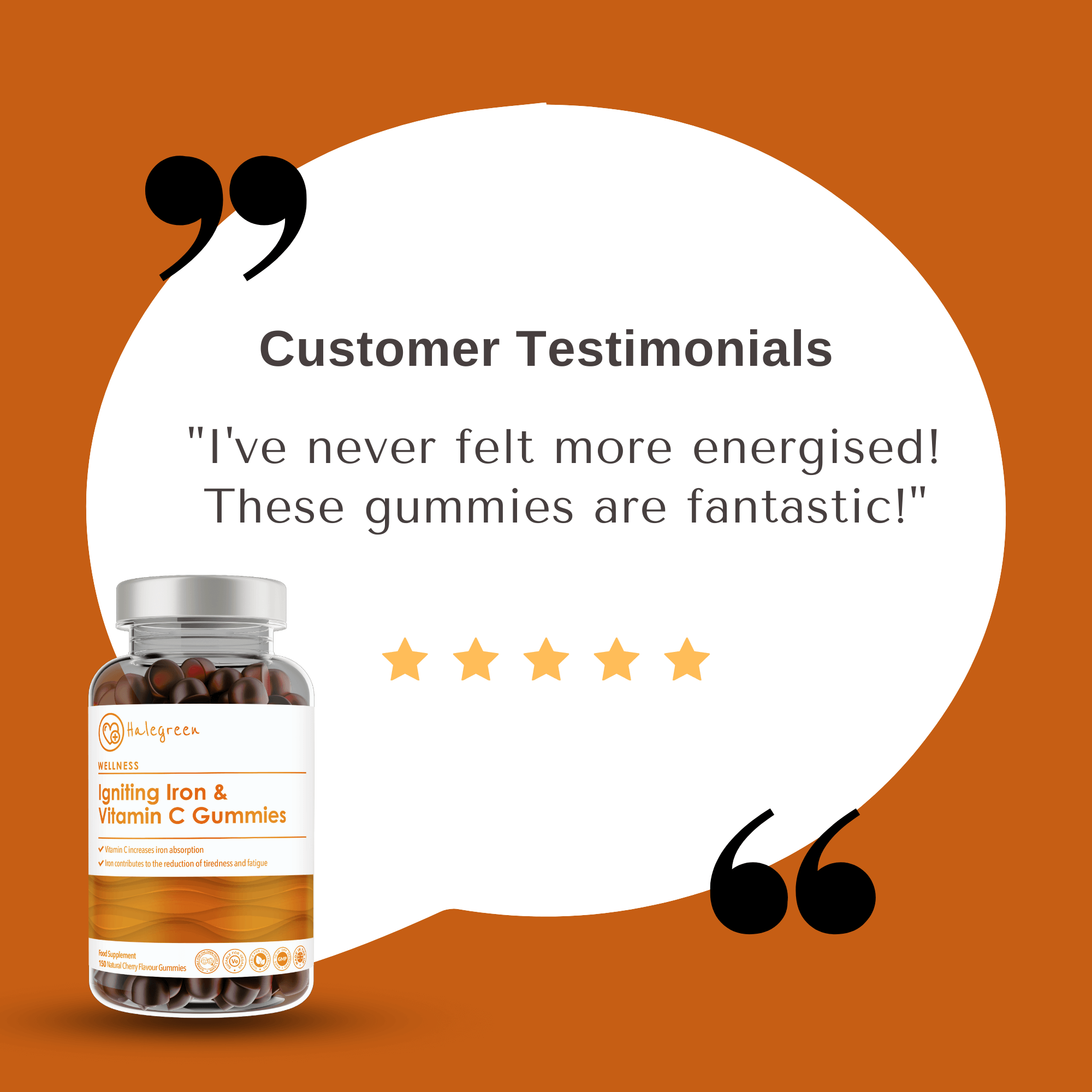Igniting Iron & Vitamin C - 150 Gummies