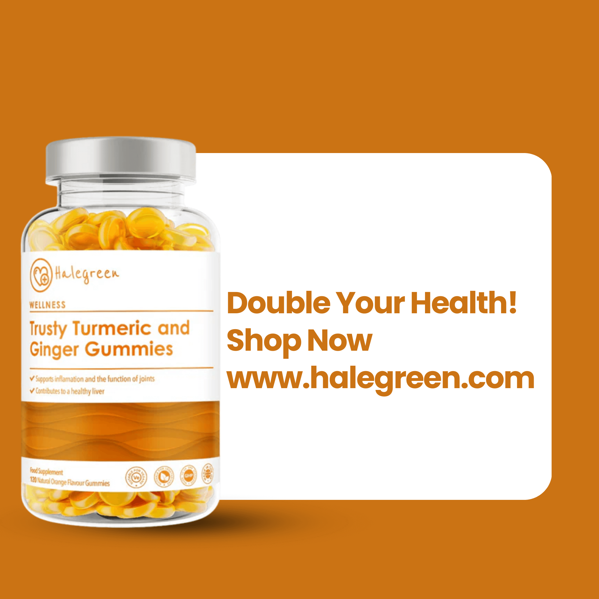 Trusty Turmeric and Ginger - 120 Gummies