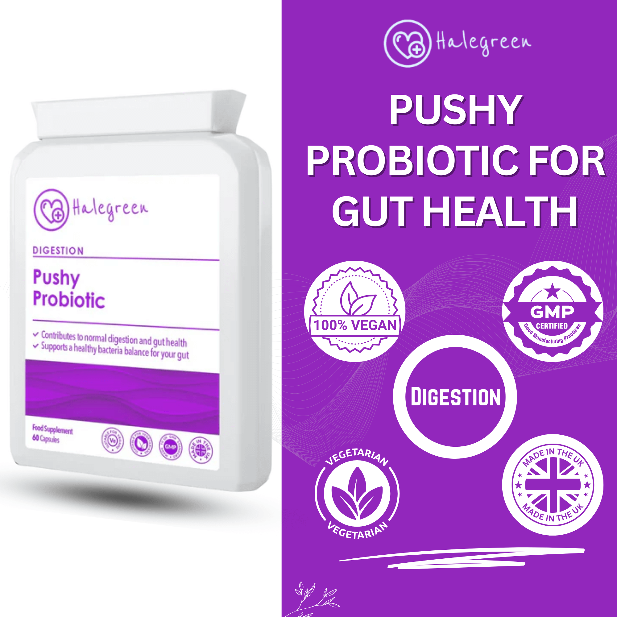 Pushy Probiotic - 60 Capsules