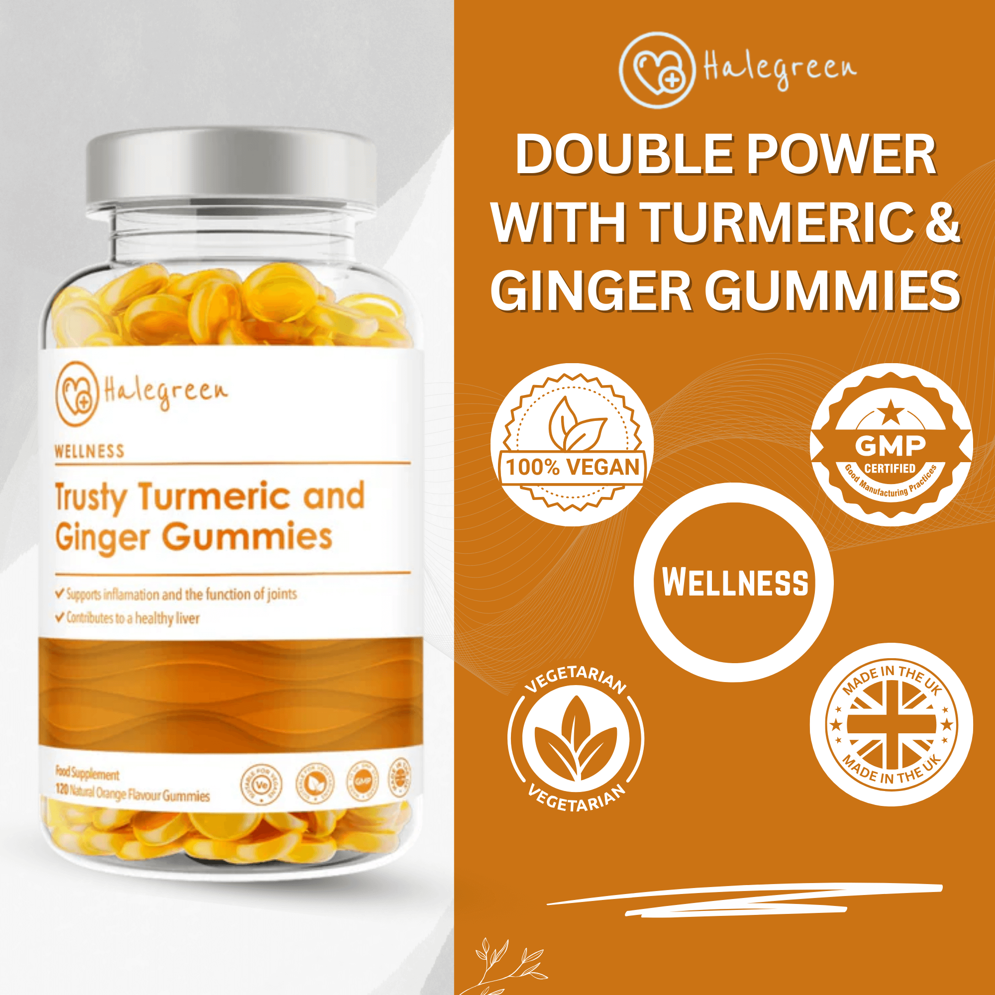 Trusty Turmeric and Ginger - 120 Gummies